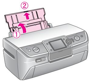 EPSON Stylus Photo R360/390 - Chargement du papier dans le bac feuille à feuille - 1