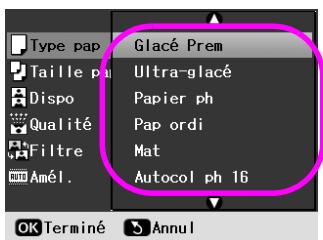 EPSON Stylus Photo R360/390 - Définition des paramètres relatifs au papier et à la disposition - 2