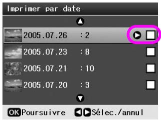 EPSON Stylus Photo R360/390 - Impression de photos en fonction de la date (imprimer par date) - 2