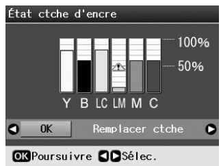 EPSON Stylus Photo R360/390 - Vérification de l'état de la cartouche d'encre - 2