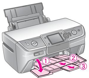EPSON Stylus Photo R360/390 - Chargement du papier dans le bac feuille à feuille - 2