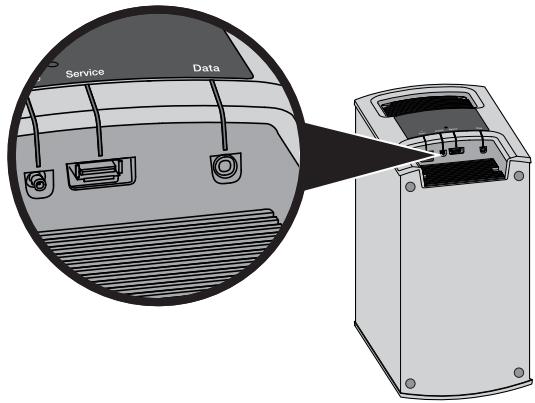 BOSER CINEMATE 220 - Connecteurs d'assistance technique sur le module acoustimass® - 1