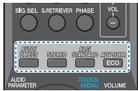 PIONEER VSX-330K - Choix du mode d'écoute - 1