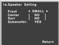 PIONEER VSX-330K - Réglage des enceintes - 4