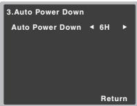 PIONEER VSX-330K - Le menu auto power down - 2