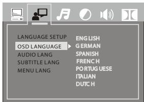 PROLINE MDVD62IP - Configuration des langues - 1