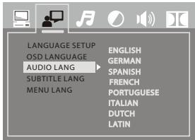 PROLINE MDVD62IP - Option AUDIO language - 1