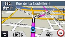 GARMIN NUVI 42 LM - Suivi d'un itinéraire en mode automobile - 1