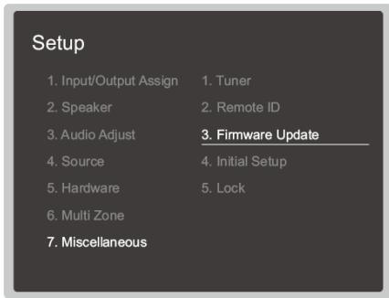 ONKYO TX-RZ50 - Mise à jour - 2