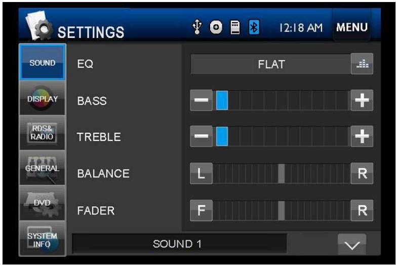 TAKARA CDD 1227 BT - Reglage du son - 1