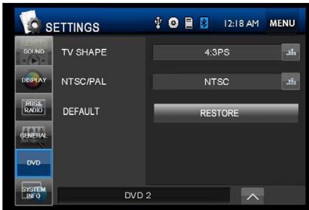 TAKARA CDD 1227 BT - Menu configuration DVD - 2