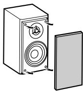 SHARP XL MP100 H ARGENT - Les façades des enceintes sont amovibles: - 1