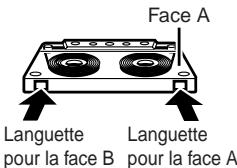 SHARP XL MP100 H ARGENT - Languette contre l'effacement: - 1