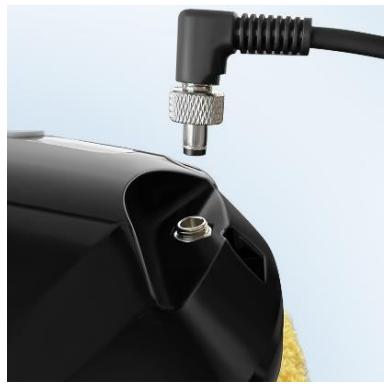 EZICLEAN WINDOBOT - Etape 2. Connecter correctement l'adaptateur et le cordon d'extension DC au ROBOT. - 1