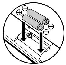DENON DBP-1610 - Chargement des piles - 2