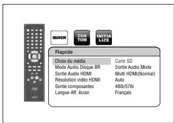 DENON DBP-1610 - Paramétrage du support - 1