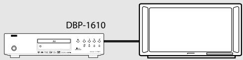 DENON DBP-1610 - Lecture avec une connexion directe à un téléviseur - 1