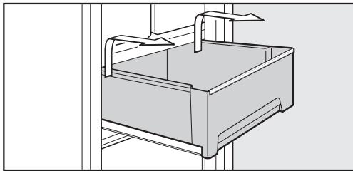 MIELE FN35402 - Déplacer les tiroirs de condensation montés sur rails télescopiques - 1