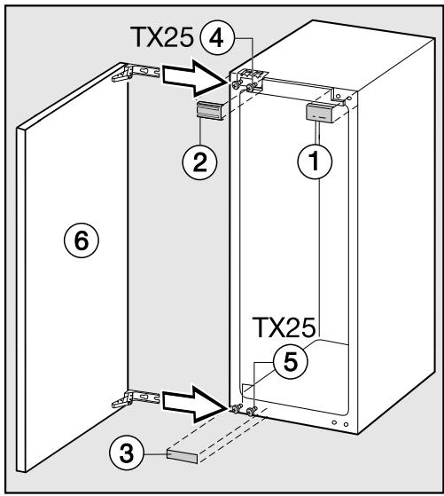 MIELE FN35402 - Fixer l'amortisseur de porte - 2