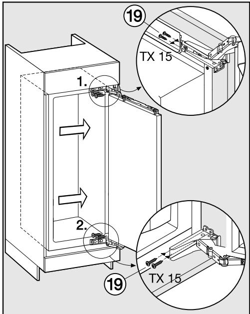 MIELE FN35402 - Fixer l'appareil dans la niche - 1