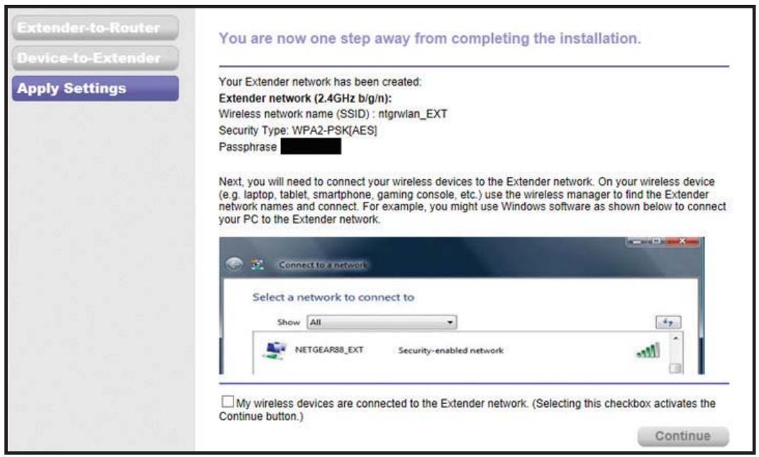 NETGEAR EX2700-100PES - Connexion à partir des paramètres du navigateur web - 3