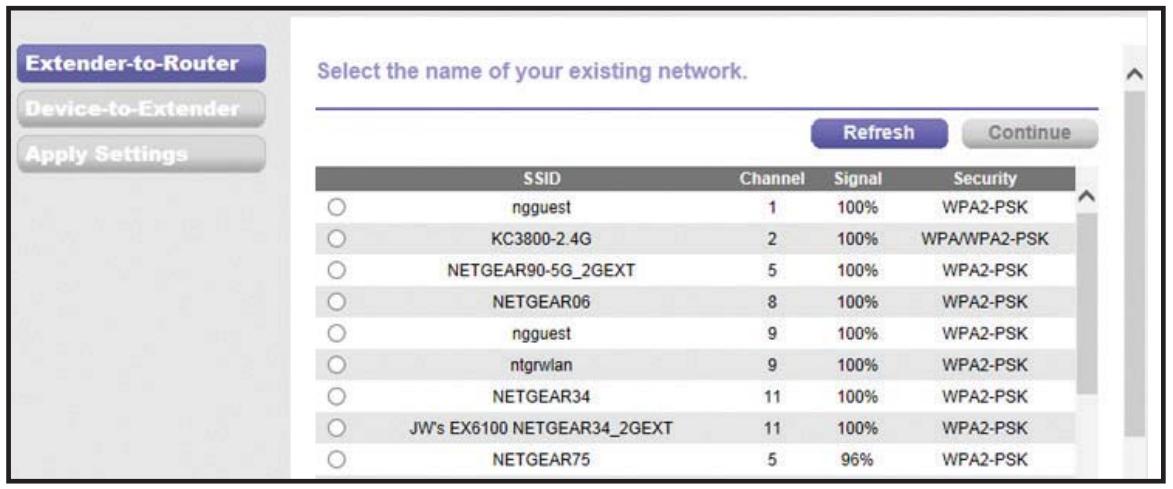 NETGEAR EX2700-100PES - Connexion à partir des paramètres du navigateur web - 1