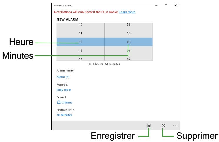 TCL NC - Comment puis-je configurer l'alarme ? - 1