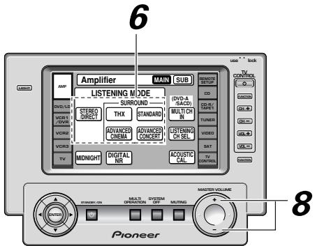 PIONEER VSA-AX10AI - Appuyez sur la touche listening CH SEL. de la télécommande. - 1