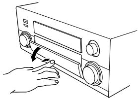 PIONEER VSA-AX10AI - Ouverture du panneau avant - 1