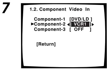 PIONEER VSA-AX10AI - Affectation des entrées vidéo d'un composant - 5