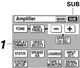 PIONEER VSA-AX10AI - Pour ajuster la luminosité de l'afficheur (display DIMMER) - 1