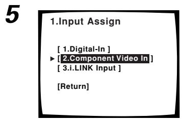 PIONEER VSA-AX10AI - Affectation des entrées vidéo d'un composant - 3