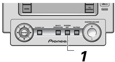 PIONEER VSA-AX10AI - Utilisation de la fonction de mise hors service du système - 1