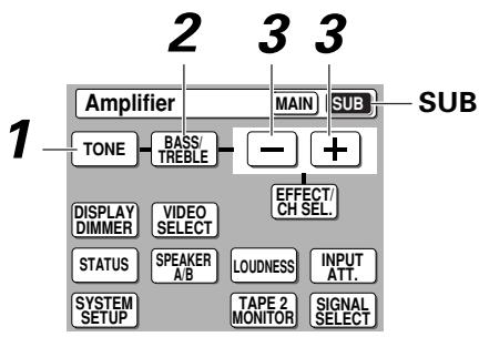 PIONEER VSA-AX10AI - Pour ajuster les graves et les aigus (TONE control) - 1