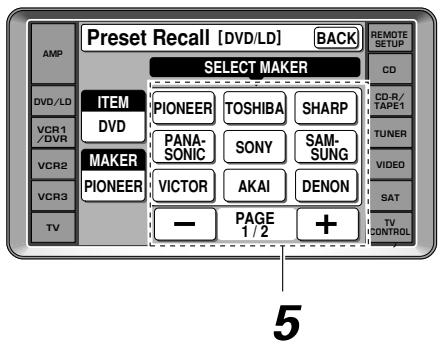 PIONEER VSA-AX10AI - Choisissez le composant que vous pouvez configurer. - 1