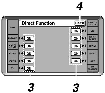 PIONEER VSA-AX10AI - Configuration de DIRECT function - 2