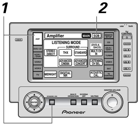 PIONEER VSA-AX10AI - Utilisation des touches ▲▼ pour sélectionner RETURN et appuyez à nouveau sur ENTER. utilisez ensuite les touches ▲▼ pour sélectionner EXIT et appuyez sur ENTER. - 1