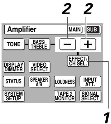 PIONEER VSA-AX10AI - Pour ajuster l'effet des modes d'écoute avancés - 1