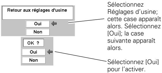 SANYO PLV Z2 - Réglages d'usine - 3