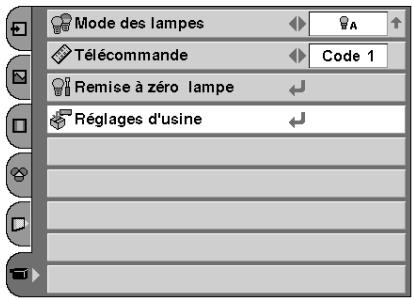 SANYO PLV Z2 - Réglages d'usine - 2
