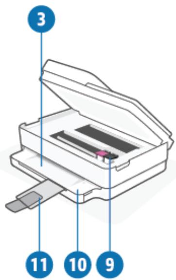HP ENVY PRO 6432E - Vue de dessus et vue avant - 2