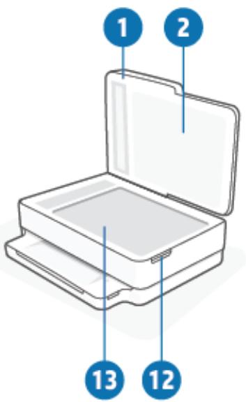 HP ENVY PRO 6432E - Vue de dessus et vue avant - 1