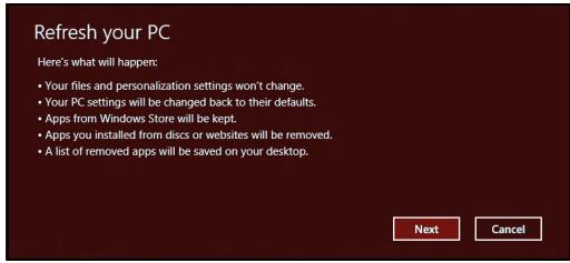 PACKARD BELL ONE TWO S AB4G1TUOS5 - Restauration personnalisée avec packard bell recovery management - 2