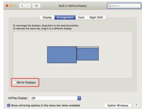 MOBILE PIXELS 101-1006P04 - Mode dupliqué en mode étendu pour mac OS - 2