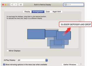 MOBILE PIXELS 101-1006P04 - Rotation de l'affichage et configuration de la mise en page pour mac OS - 1