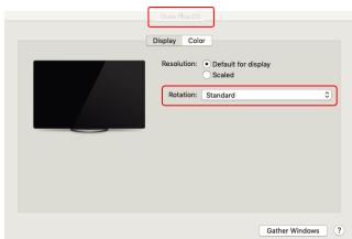 MOBILE PIXELS 101-1006P04 - Rotation de l'affichage et configuration de la mise en page pour mac OS - 2