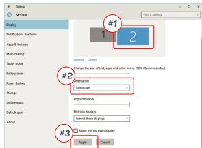 MOBILE PIXELS 101-1006P04 - Rotation de l'affichage et configuration de la mise en page pour windows - 1