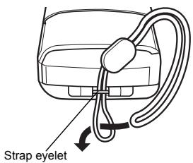 OLYMPUS Stylus 300/400 - ATTACHING THE STRAP - 1
