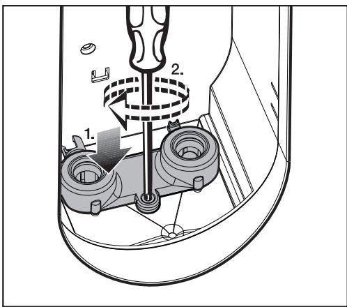 MIELE B3826 - Positionner le filtré à eau - 2
