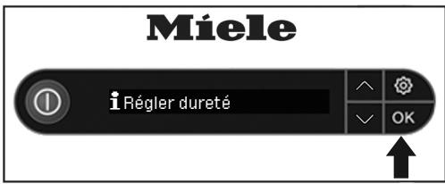 MIELE B3826 - Régler le degré de durée de l'eau - 1